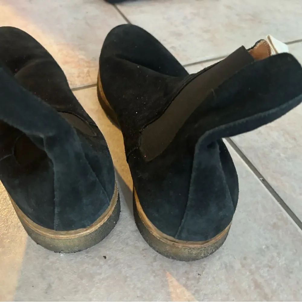 Common Projects Black Suede Chelsea Boots ankle shoes y2k design flats - Picture 5 of 8